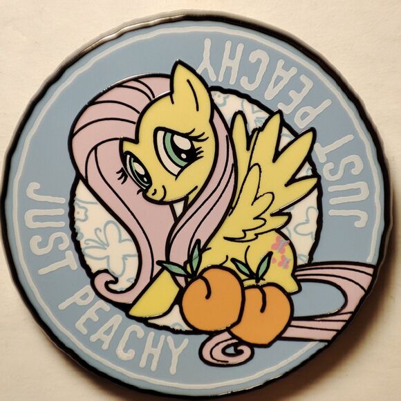My Little Pony Blind Box Series Fluttershy Just Peachy Enamel Pin Badge - Picture 1 of 4